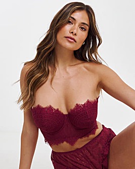 Adore Lace Padded Multiway Bra Wine