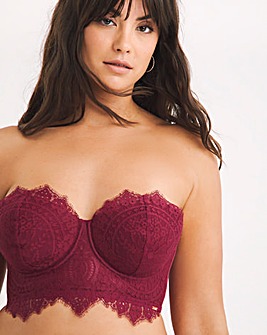 Adore Lace Padded Multiway Bra Wine