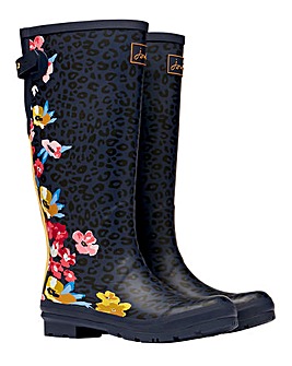 Joules Floral Tall Wellies D Fit