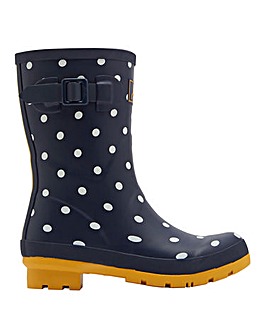 Joules Molly Navy Spot Wellies D Fit