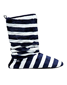 Joules Slouchy Stripe Booties D Fit