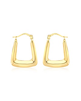 9 Carat Gold Creole Earrings