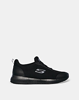 Skechers Black Squad SR Work Wear Shoes D Fit