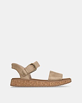 Skechers Bobs Sun Vibe Be Corky Natural Sandals - Standard Fit (D)