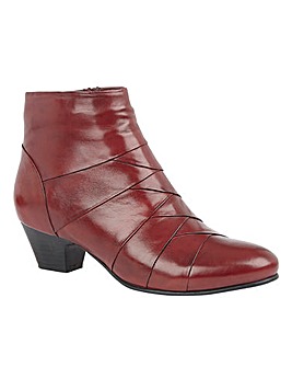Lotus Tara Leather Panel Ankle Boots Standard D Fit