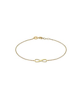 9 Carat Gold Infinity Bracelet