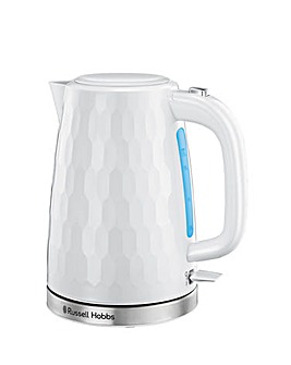 Russell Hobbs 26050 Textured Honeycomb White Kettle