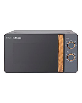 Russell Hobbs RHMM713G 17Litre Wooden Handle Manual Microwave - Grey