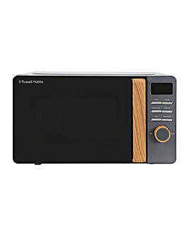 Russell Hobbs RHMD714G 17Litre Wooden Handle Digital Microwave - Grey