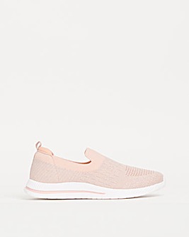 Cushion Walk Glitter Slip On Trainers E Fit