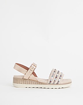 Cushion Walk Weave Sandals E Fit