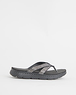 Cushion Walk Crystal Toe Post Sandals E Fit