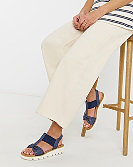Heavenly Feet Accord Knot Platfom Sandals - Extra Wide Fit (EEE)