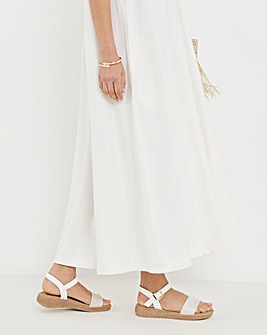 Heavenly Feet Sara Espadrille Sandals - Wide Fit (E)