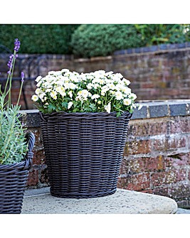 Ivyline Willow Lined Planter