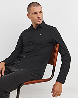 Calvin Klein Classic Poplin Stretch Shirt Black