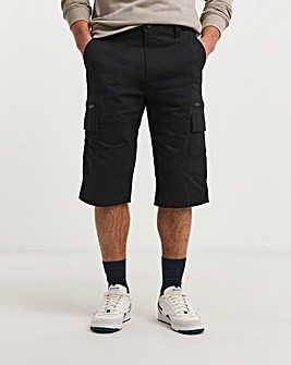 3/4 Length Twill Cargo Short