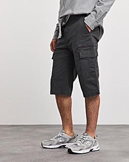 3/4 Length Twill Cargo Short