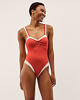 Monsoon Sabrina Two Tone Swimsuit