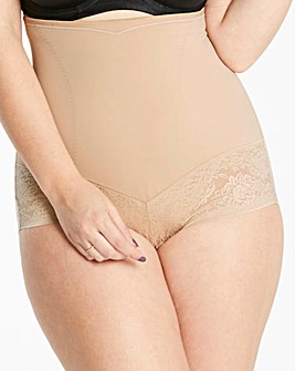 Maidenform Curvy Firm Foundation Hi Waist Beige Brief