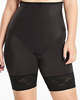Maidenform Curvy Firm Foundation Black Hi Waist Thigh Slimmer