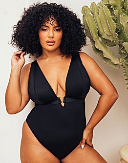 Curvy Kate Siren Seas Non-Wired Plunge Swimsuit