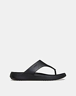 Crocs Black Getaway Triangle Flip - Standard Fit