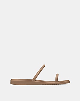 Crocs Milk Chocolate Miami Two Strap Sandal - Standard Fit