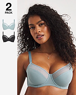 Dorina Curves Luca 2 Pack Full Cup Wired Bras