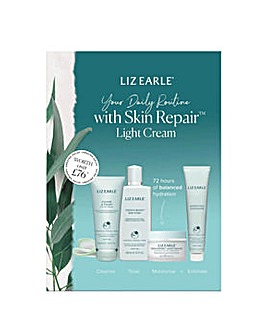 Liz Earle Your Daily Routine Kit with Skin Repair Light Cream - Worth 76 GBP