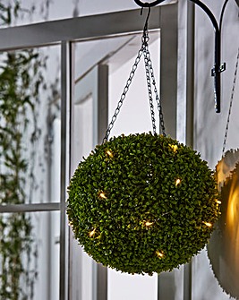Battery Operated Lit Topiary Ball - 35cm