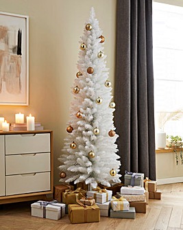 Montana White Slim Christmas Tree - 6FT