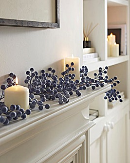 Frosted Blue Garland - 1.3m