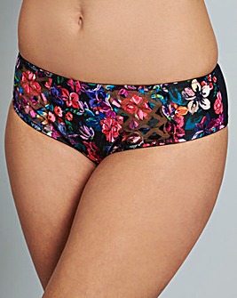 Panache Floris Black Floral Briefs