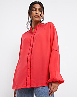 womens red shirts and blouses