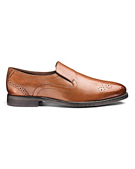 Leather Formal Slip On Shoes Extra Wide Fit