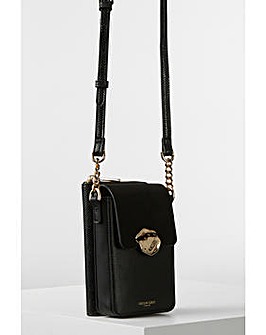 Luella Grey Zoe Black Phone Bag