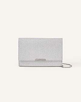 Accessorize Metallic Box Clutch Bag