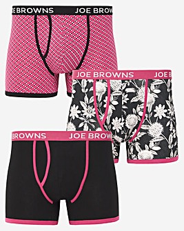 Joe Browns 3 Pack Floral Boxers