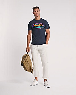 Superdry Vintage Short Sleeve Navy Cali Logo T-Shirt