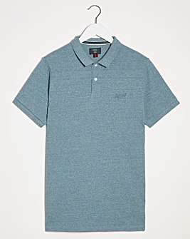 Superdry Navy Short Sleeve Classic Pique Polo