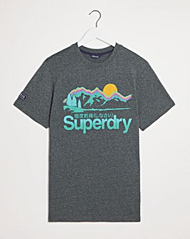 Superdry Asphalt Short Sleeve Great Outdoors T-Shirt