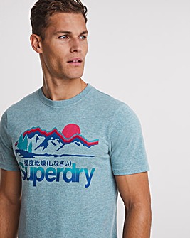 Superdry Sky Blue Short Sleeve Great Outdoors T-Shirt