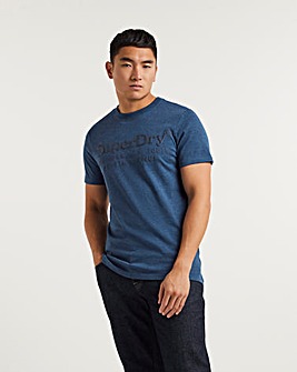Superdry Bright Blue Short Sleeve Vintage Graphic T-Shirt