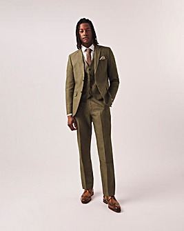 Joe Browns Khaki Linen Blend Suit Trouser