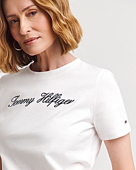 Tommy Hilfiger Slim Script Crew Neck T-Shirt