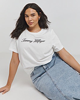 Tommy Hilfiger Slim Script Crew Neck T-Shirt