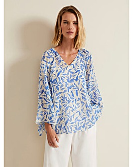 Phase Eight Simi Leaf Filcoupe Blouse