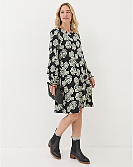 FatFace Spaced Floral Jersey Dress