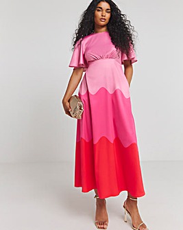 Twisted Wunder Ziggy Satin Maxi Dress